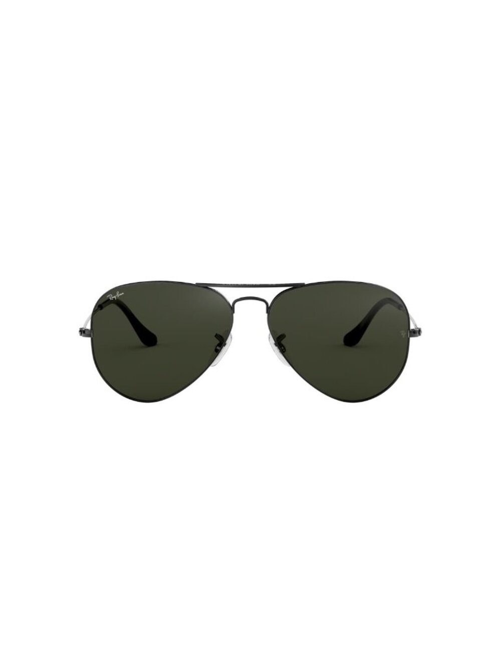New Ray-Ban Unisex Sunglasses Silver Aviator Green Lens Metal Frame Ray Ban 58
